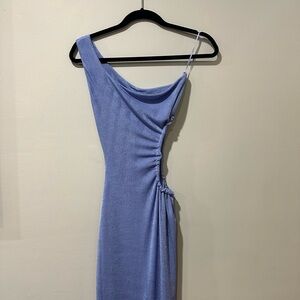 Purple Cut Out Summer Dress